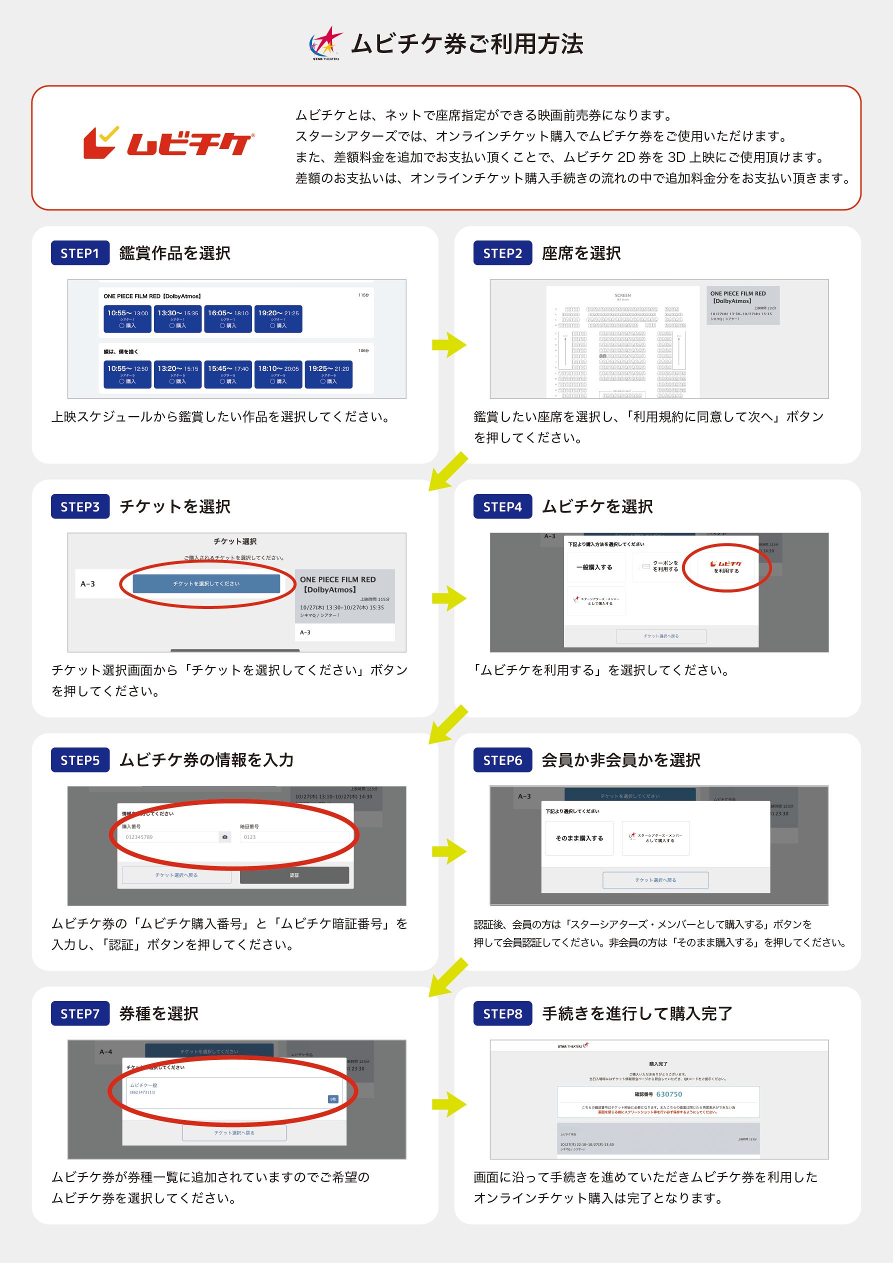 ムビチケ前売券がオンラインで座席予約可能に！